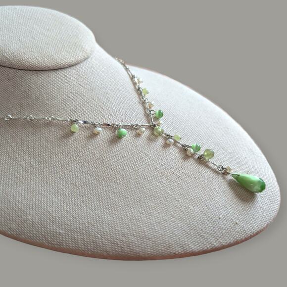 Avon Cat's Eye Velvet Effect Y Necklace - Picture 5 of 10